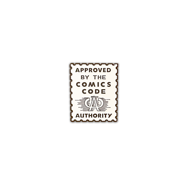 Comics Code Badge Comics Code Authority Enamel Pin – Brand Dead
