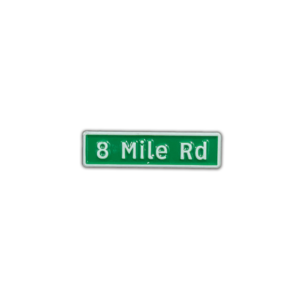 8 Mile Enamel Pin