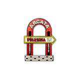 Arcata Pizza Enamel Pin