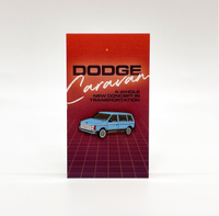 Dodge Caravan Enamel Pin or Magnet