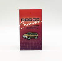 Dodge Caravan Enamel Pin or Magnet