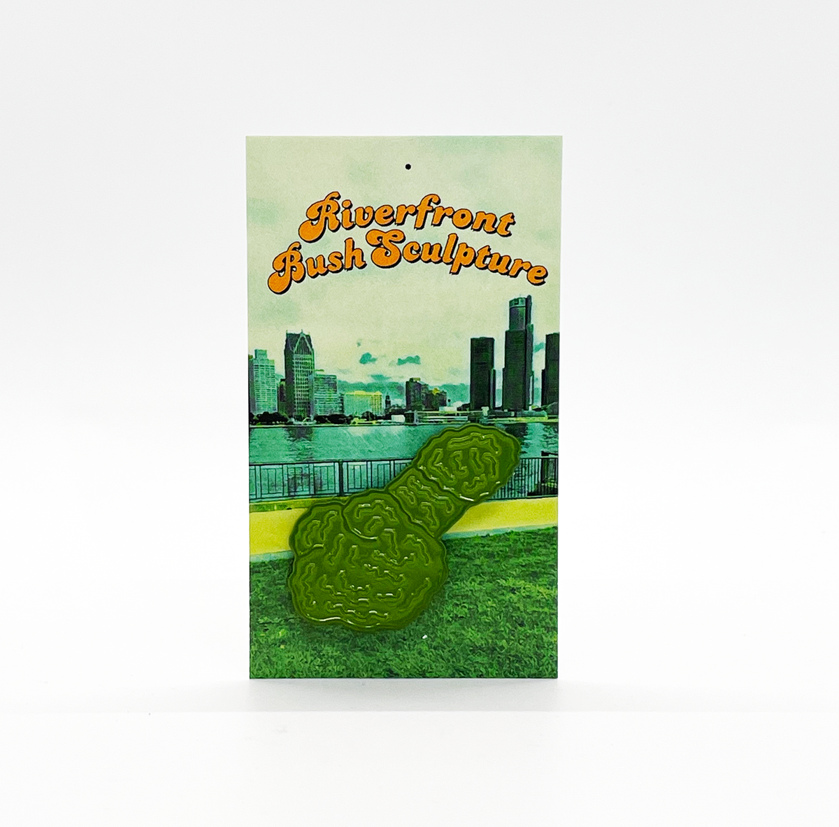 Riverfront Bush Sculpture Enamel Pin or Magnet – Brand Dead