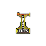 Lazares Furs Sign Enamel Pin or Magnet