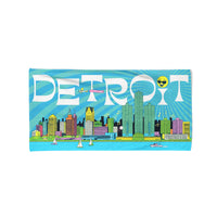 Detroit Skyline Beach Towel