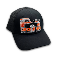 Checker Flag Snapback Trucker Hat